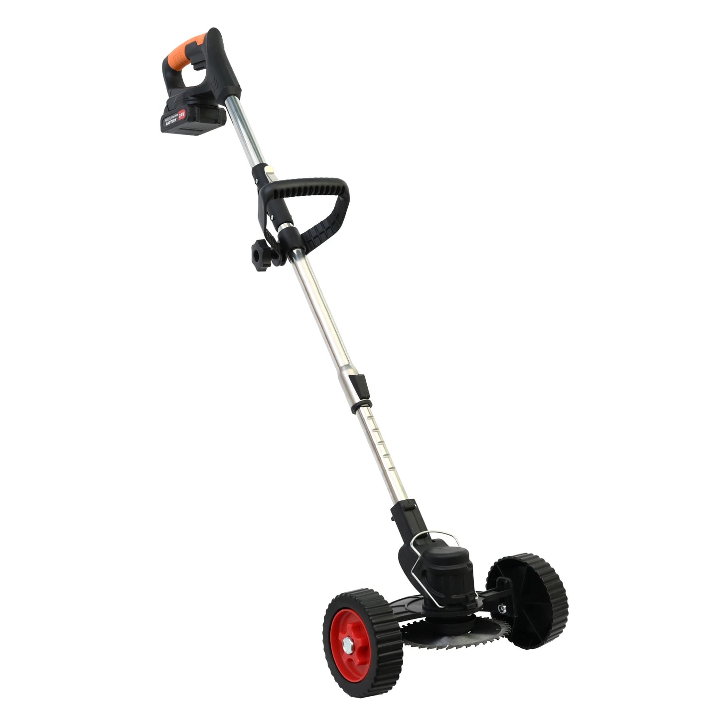 Electric Weed Wacker Cordless Lawn Mower Foldable Grass Trimmer Lightweight With Two Battery 2000mah 21V for Garden Yard Lawn