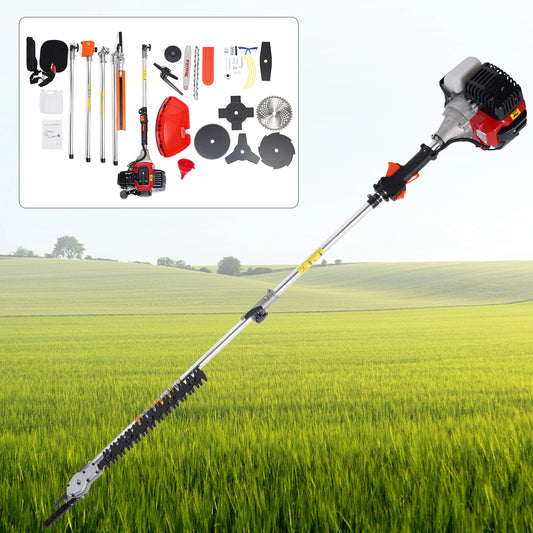 Trimmer Brush Cutter 52cc 2 Stroke Grass Wacker Weed Eater Lawn Mower Gas Power