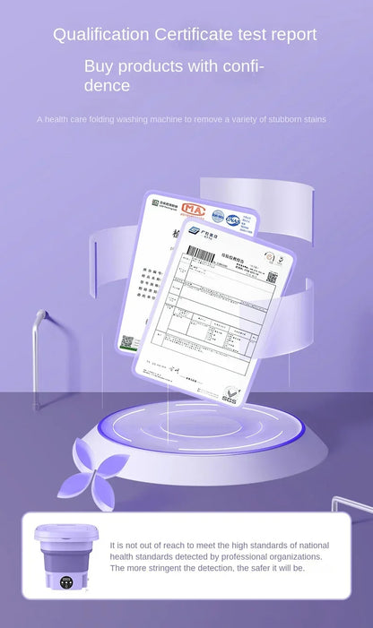 Portable 8L Folding Washing Machine