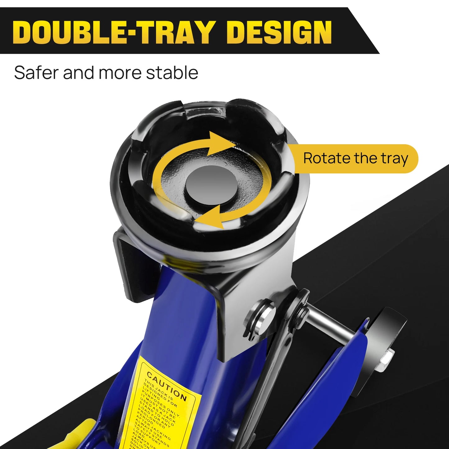 2 Ton Low Profile Hydraulic Floor Jack & 3 Ton Axle Stand Combo – Quick Lift Tire Repair Kit