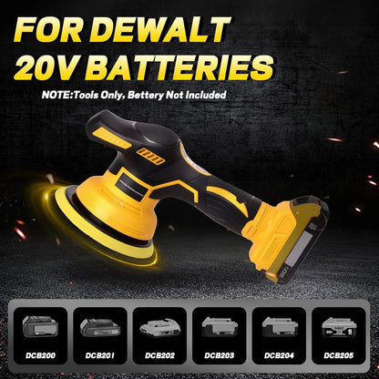 6000RPM Brushless Car Buffer Polisher with 8 Variable Speed, Car Polisher for Detailing/Polishing/Waxing for DeWalt 20v Battery