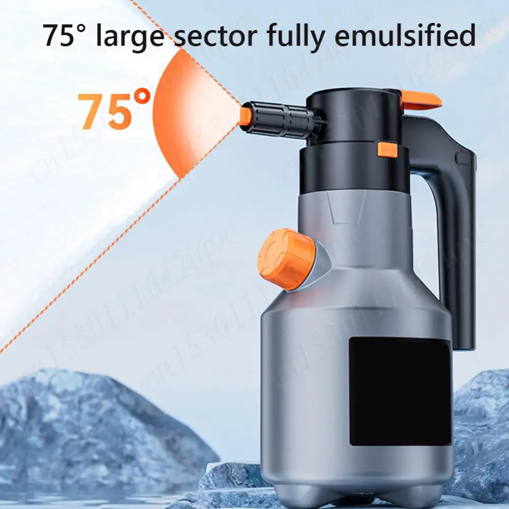 2L Rechargeable Electric Foam Sprayer – Handheld Snow Foam Cannon for Car Wash & Garden Use
