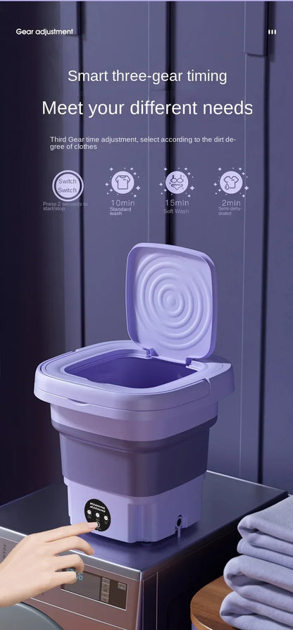 Portable 8L Folding Washing Machine