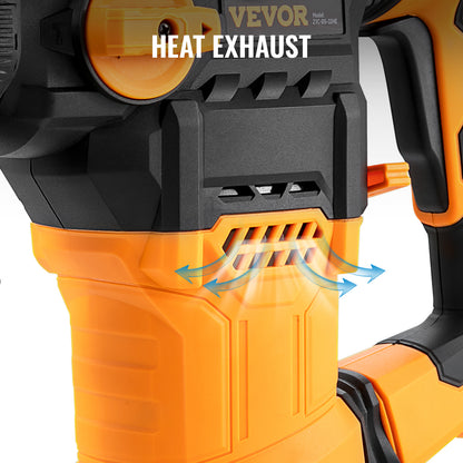 SucceBuy 1500W Rotary Hammer Drill Max Drilling 32mm 4 Modes Plus Corded Demolition Chipping Metal Concrete Breaker Jackhammer