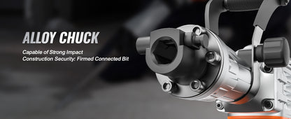 SucceBuy Demolition Jack Hammer 1500W/2200W/3500W Jack Hammer Concrete Breaker Heavy Duty Electric Jack Hammer 2/4pcs Chisel